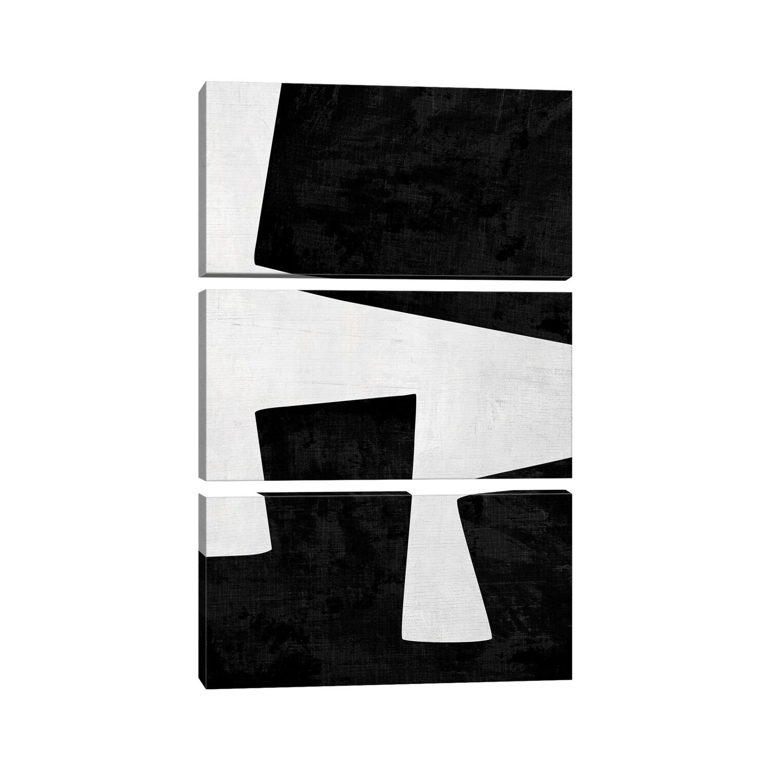 ICanvas "B&W Min II" By EmcDesignLab 3-Piece Wall Art Set - Bed Bath ...